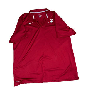 Alabama Crimson Tide Nike Dri-Fit Polo Shirt Men Adult XXL